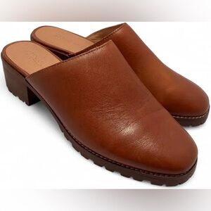 Madewell Women's Mindy Lugsole Leather Mule Clog/Mule Shoes Size 6
